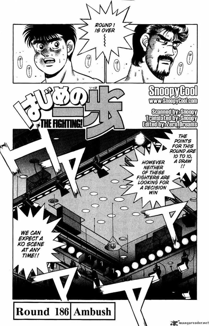Hajime no Ippo: Fighting Spirit, Chapter 186 image 01